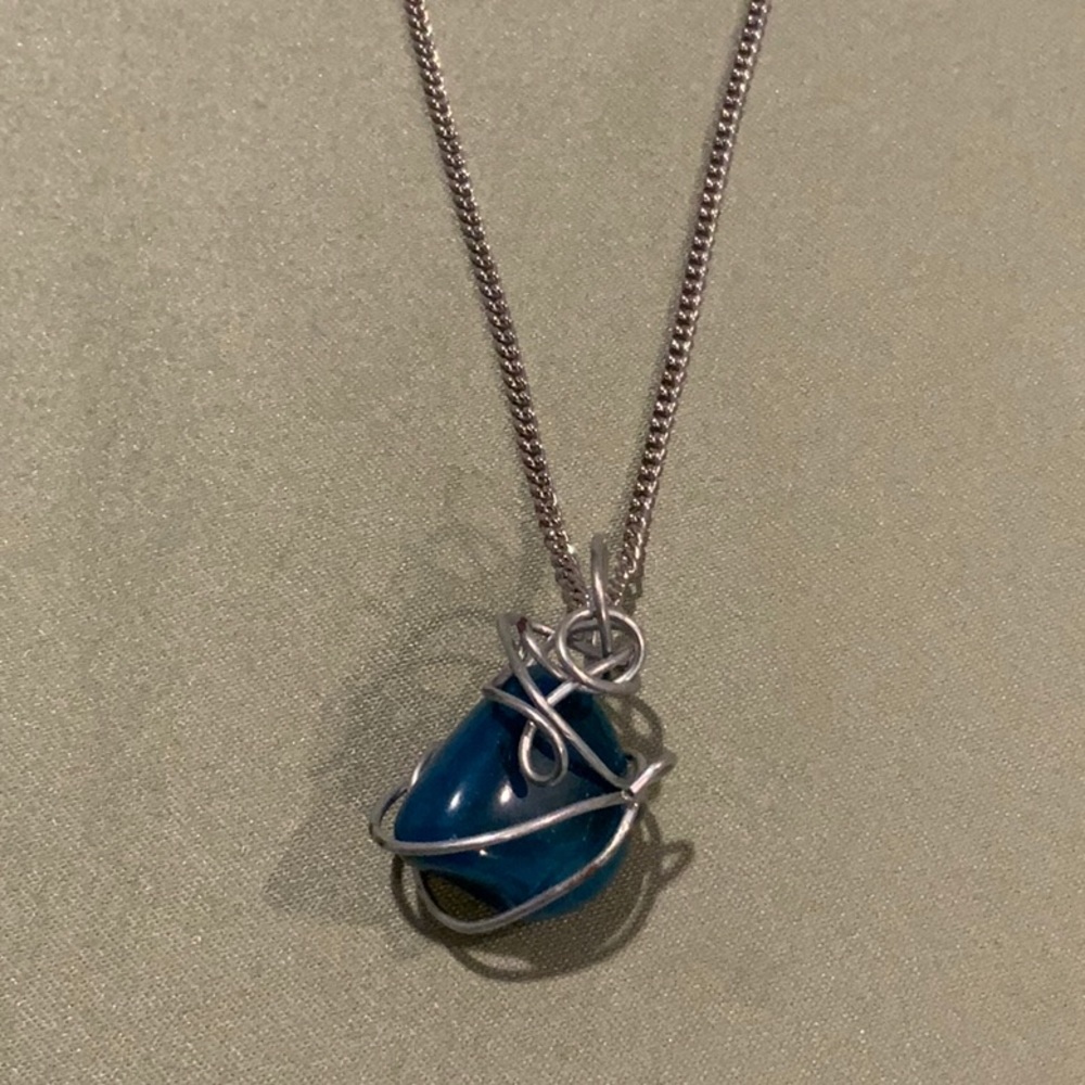 Azurite Stone Necklace